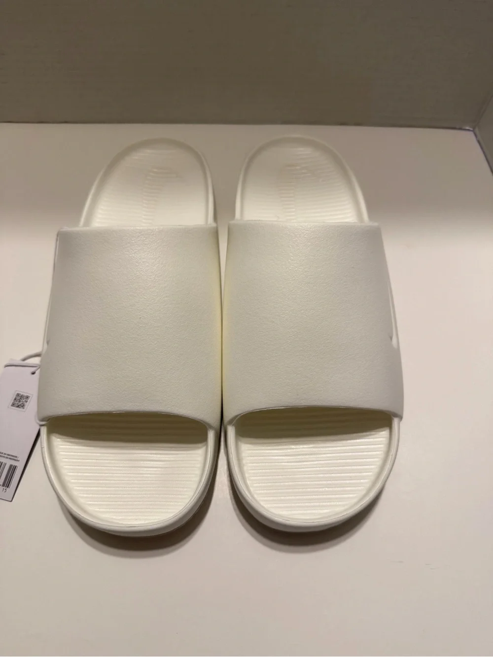 Nike White Slide Sandals - Minimal Slip-On Slides